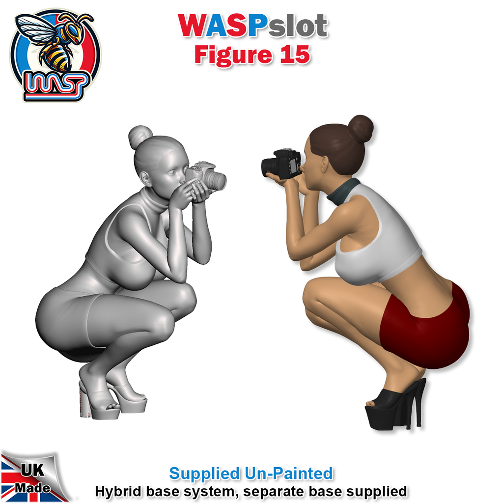 Figure 15 -  Girl crouching with camera