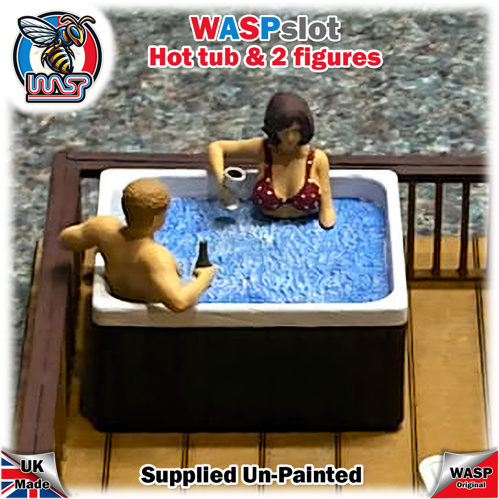 Hot tub and figures