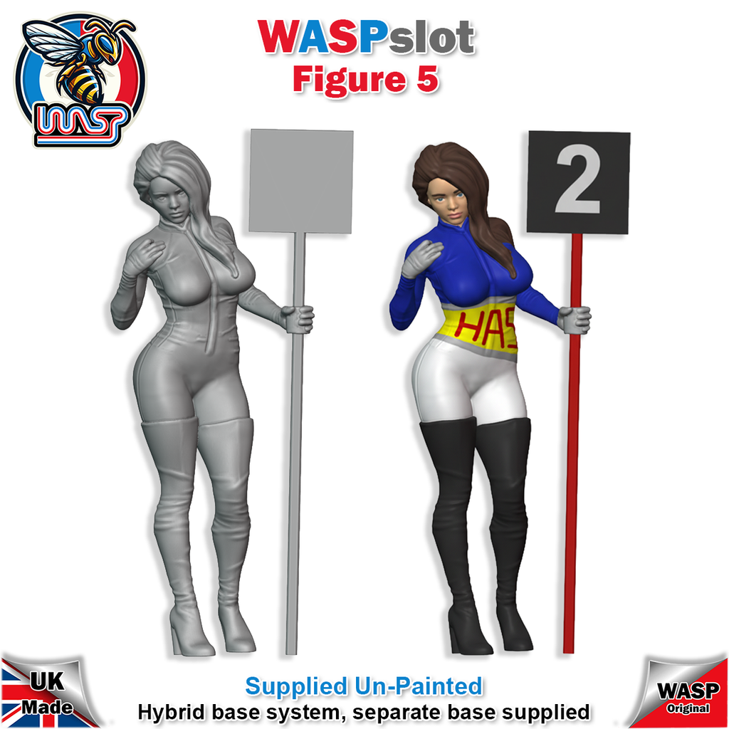 Figure 05 -  Lady holding marker pole