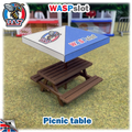 Picnic table & umbrella