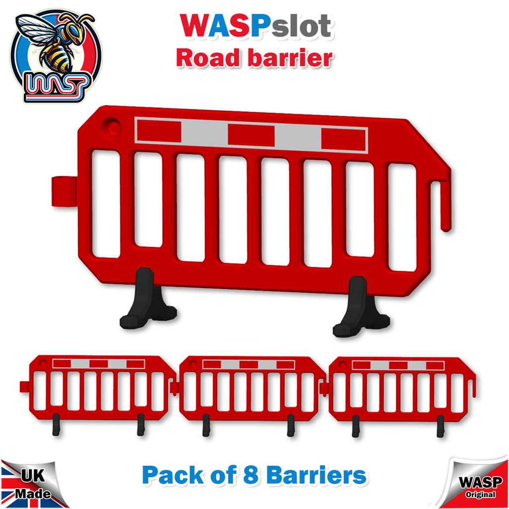 Road safety barrier, pack of 8