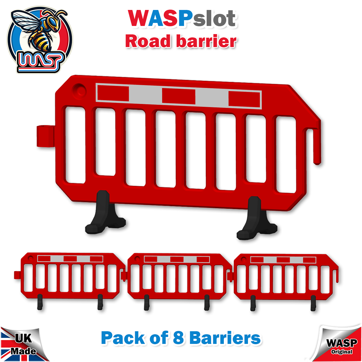 Road safety barrier, pack of 8