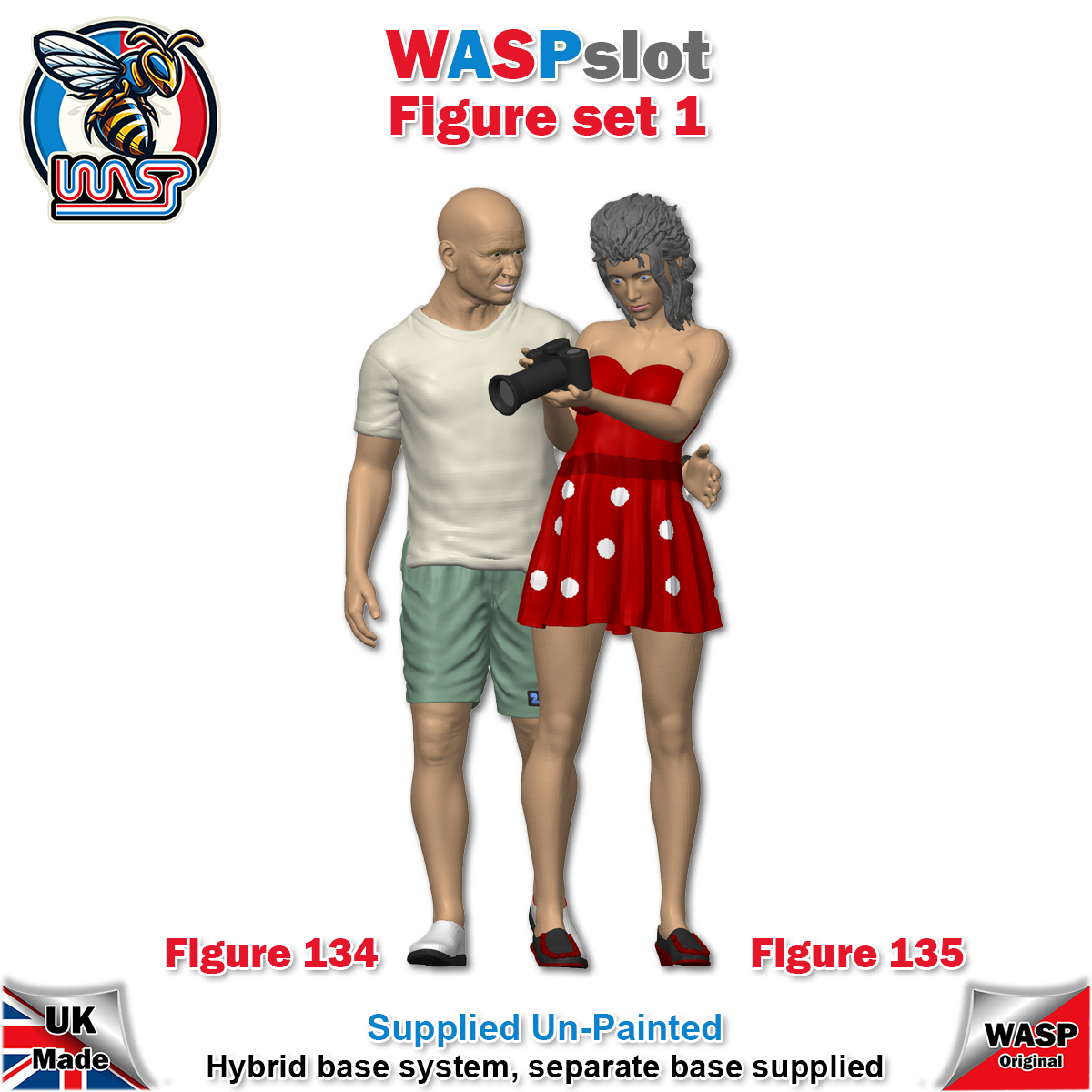 Figure Set 1 -  Couple with camera
