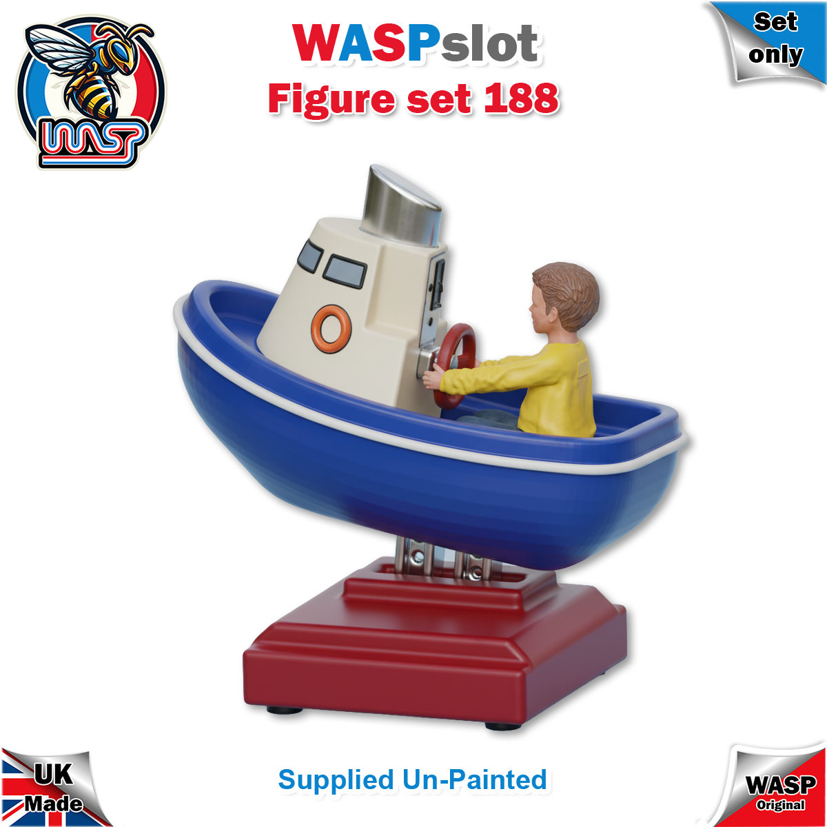Figure Set 188 - Child in ride on boat