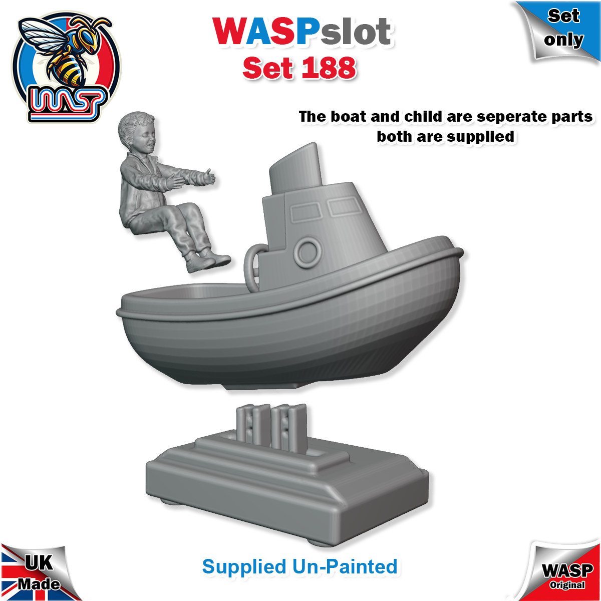 Figure Set 188 - Child in ride on boat