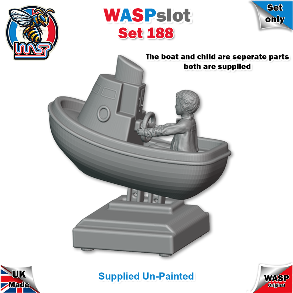 Figure Set 188 - Child in ride on boat