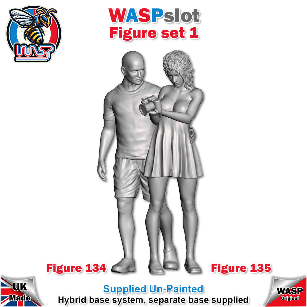 Figure Set 1 -  Couple with camera