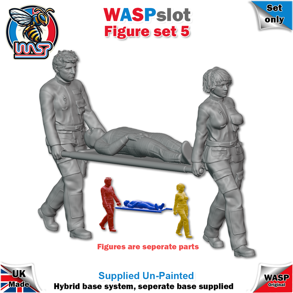 Figure Set 5 -  Medics with stretcher
