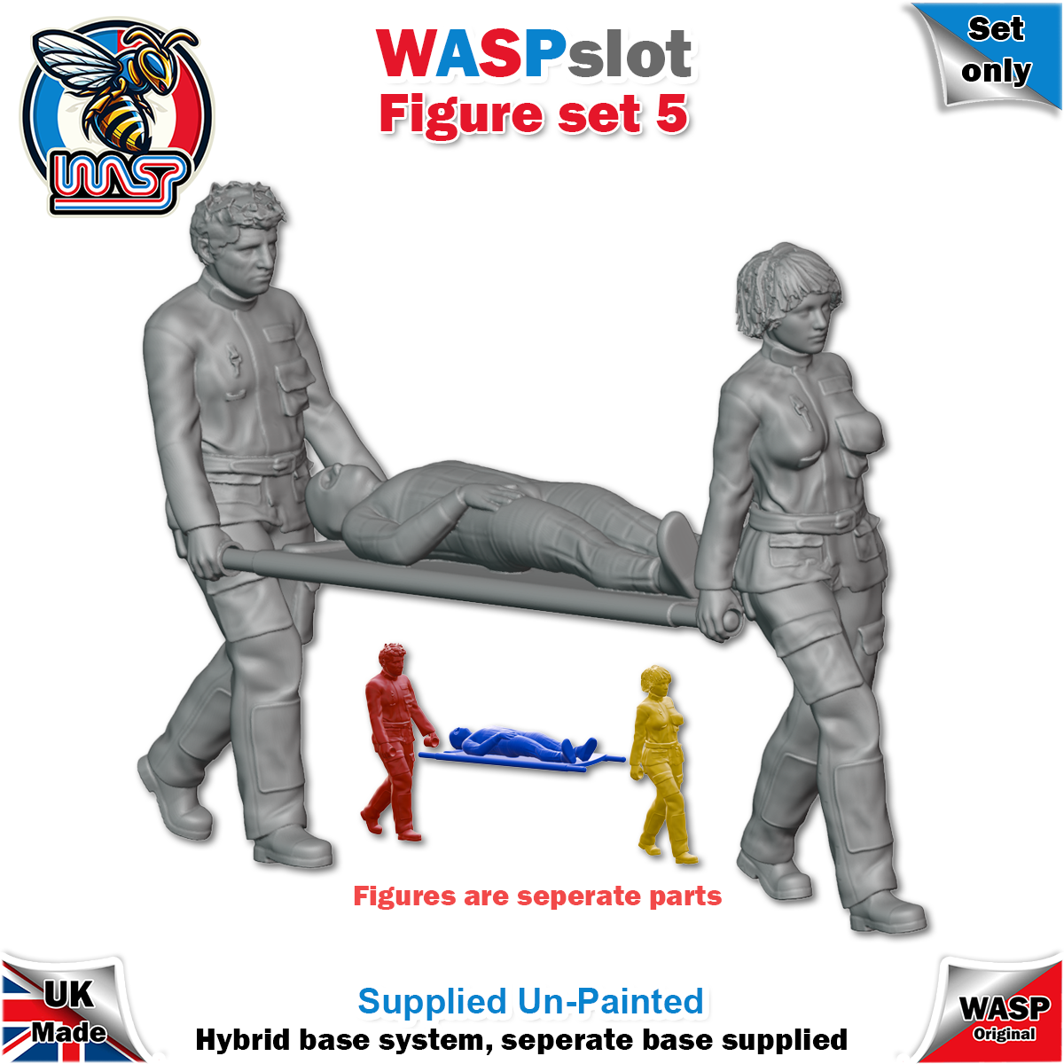 Figure Set 5 -  Medics with stretcher