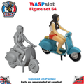 Figure Set 54 -  Lady on scooter