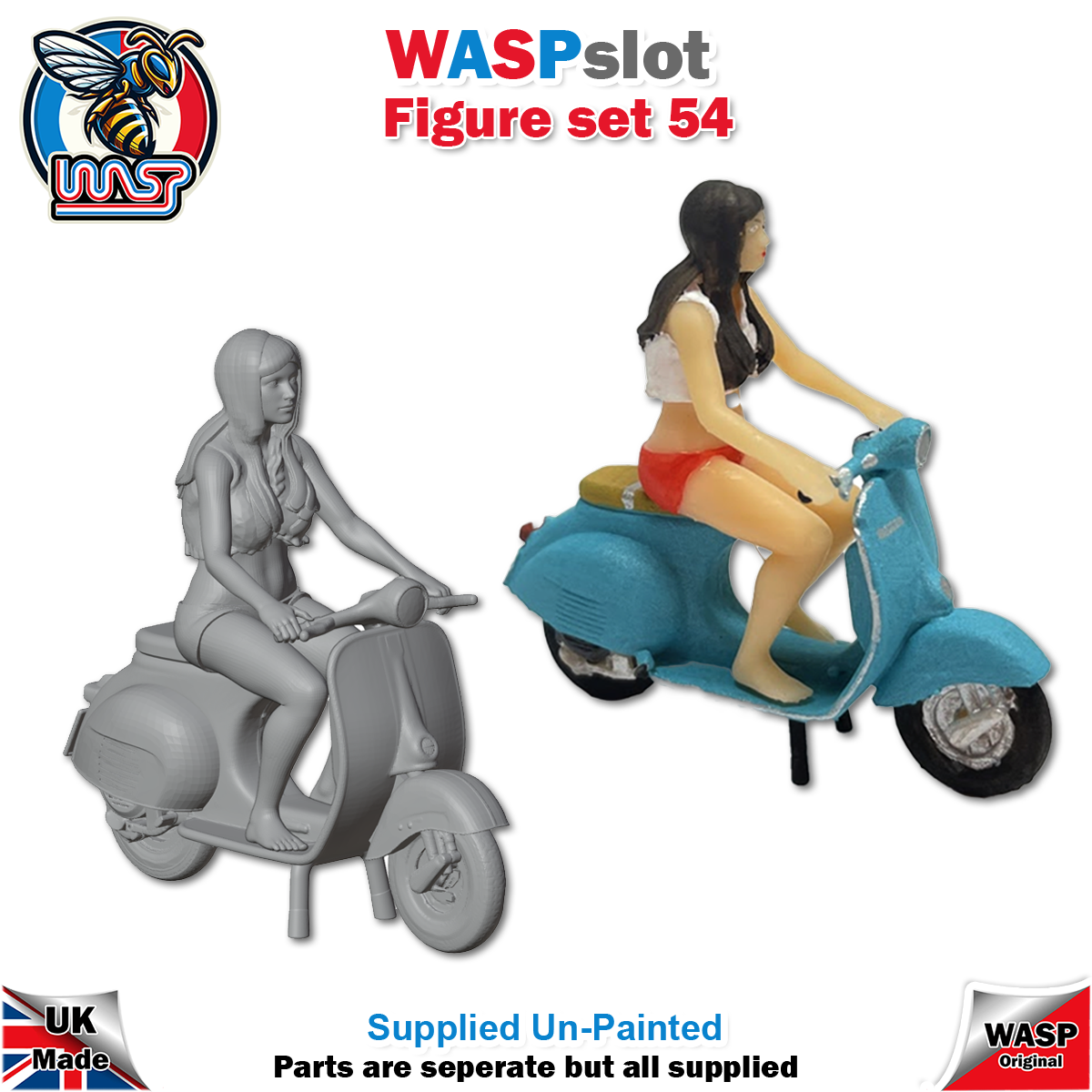 Figure Set 54 -  Lady on scooter
