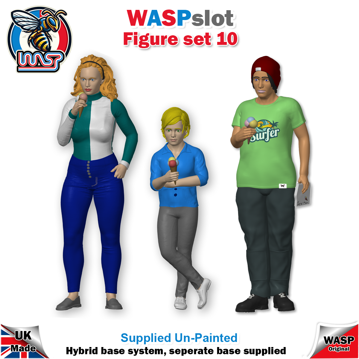 Figure Set 10 -  Family eating ice cream