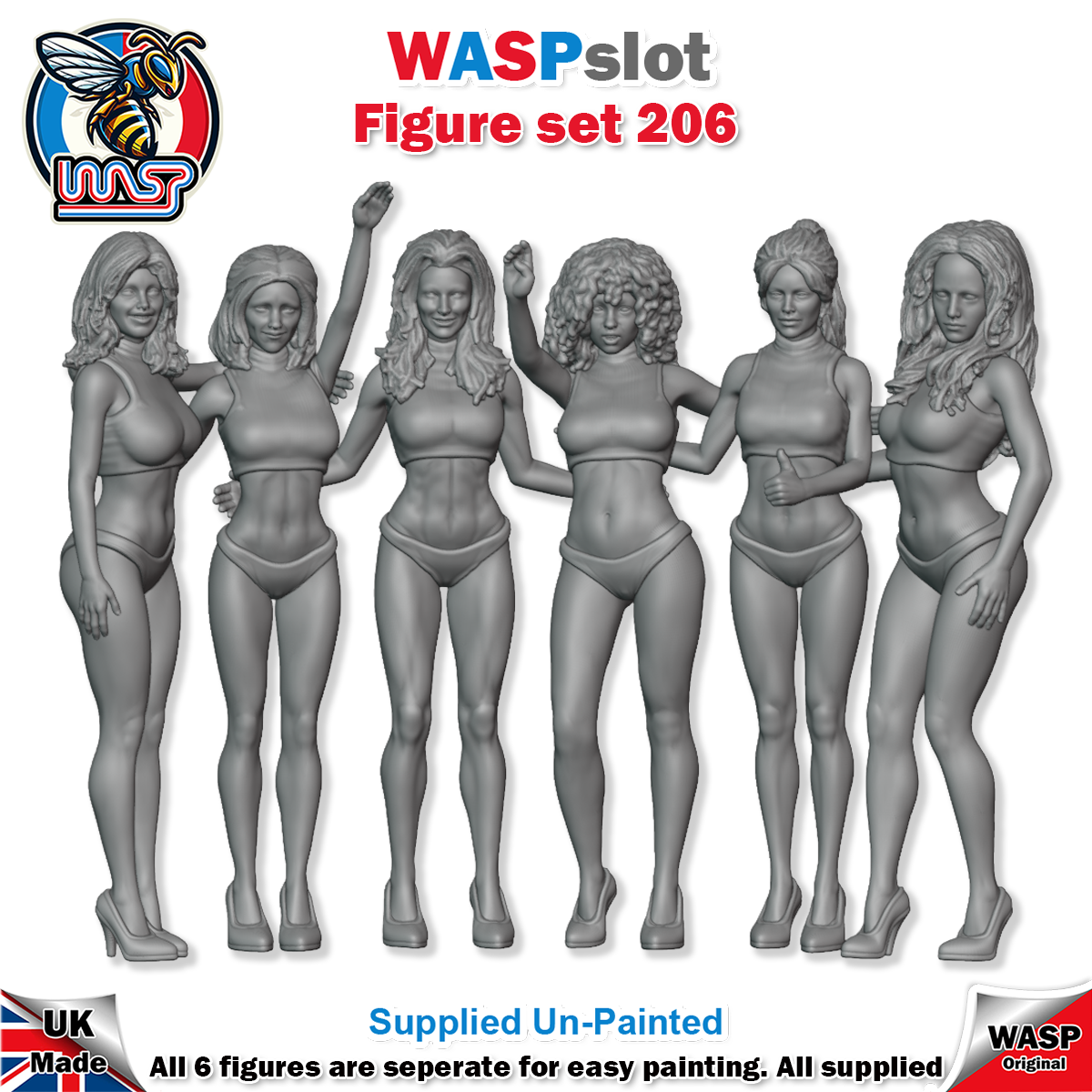 Figure Set 206 - Hawaiian sun girls