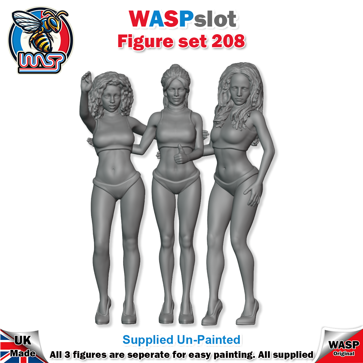 Figure Set 206 - Hawaiian sun girls