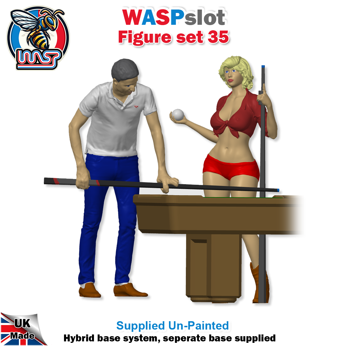 Figure Set 35 -  Couple playing pool