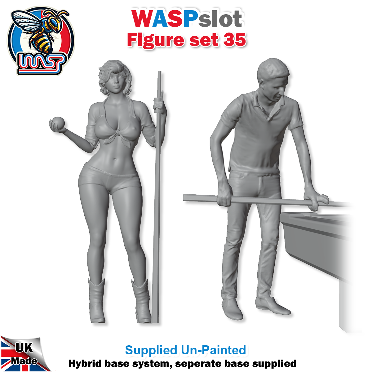 Figure Set 35 -  Couple playing pool