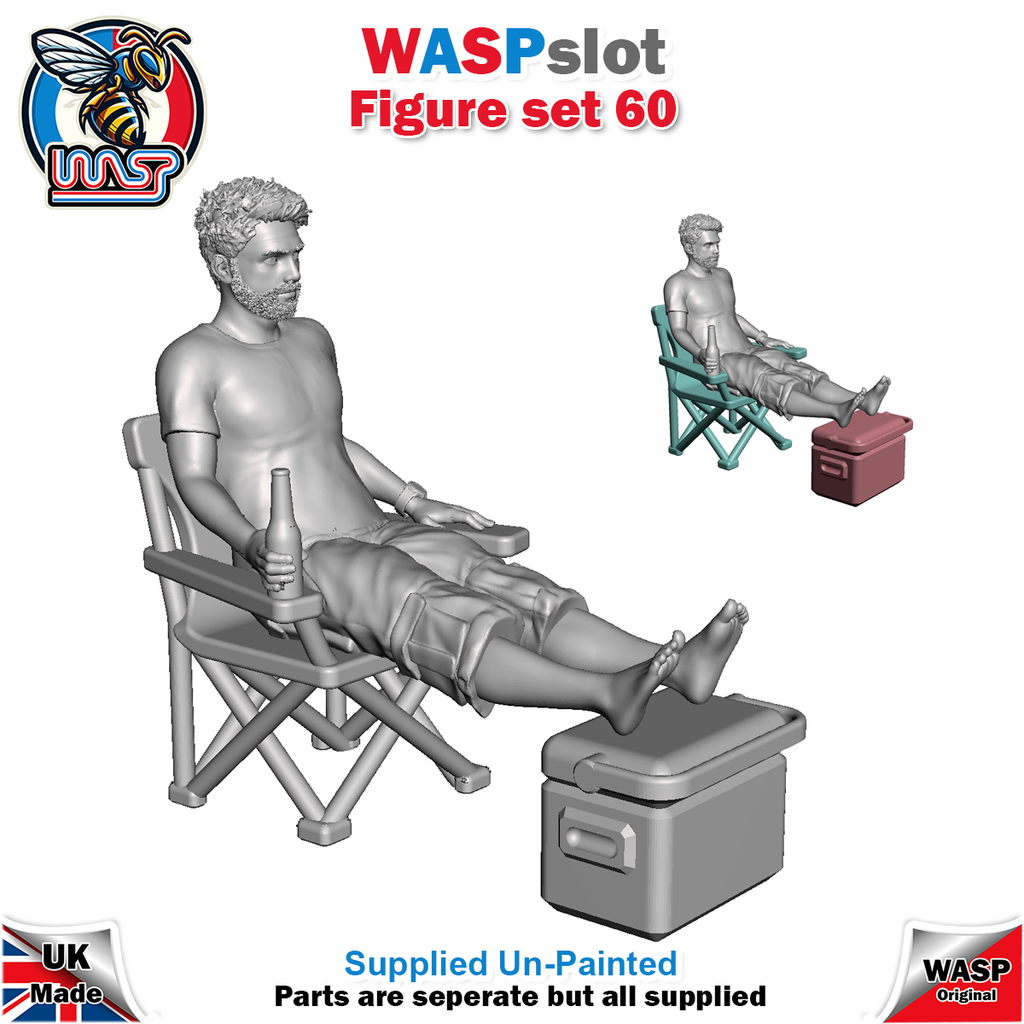 Figure Set 60 -  Man on camping chair